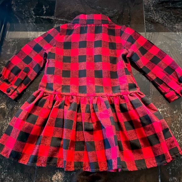 Mud Pie, Buffalo Plaid, Red/Black, Dress, Size 12-18M - Picture 2 of 3